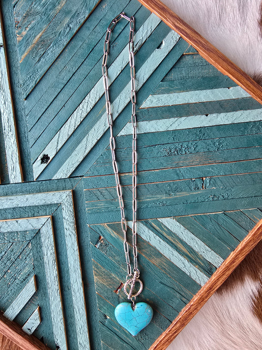 Promised Heart Pendant Necklace [silver]