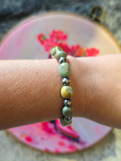 Lawton Nugget & Pearl Bracelet