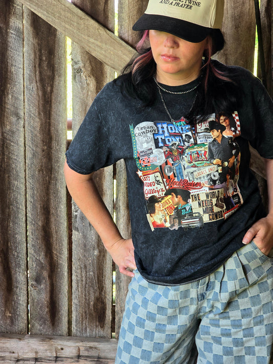 Urban Cowboy Collage Tee