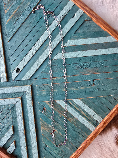 Linked in Love Necklace [silver]