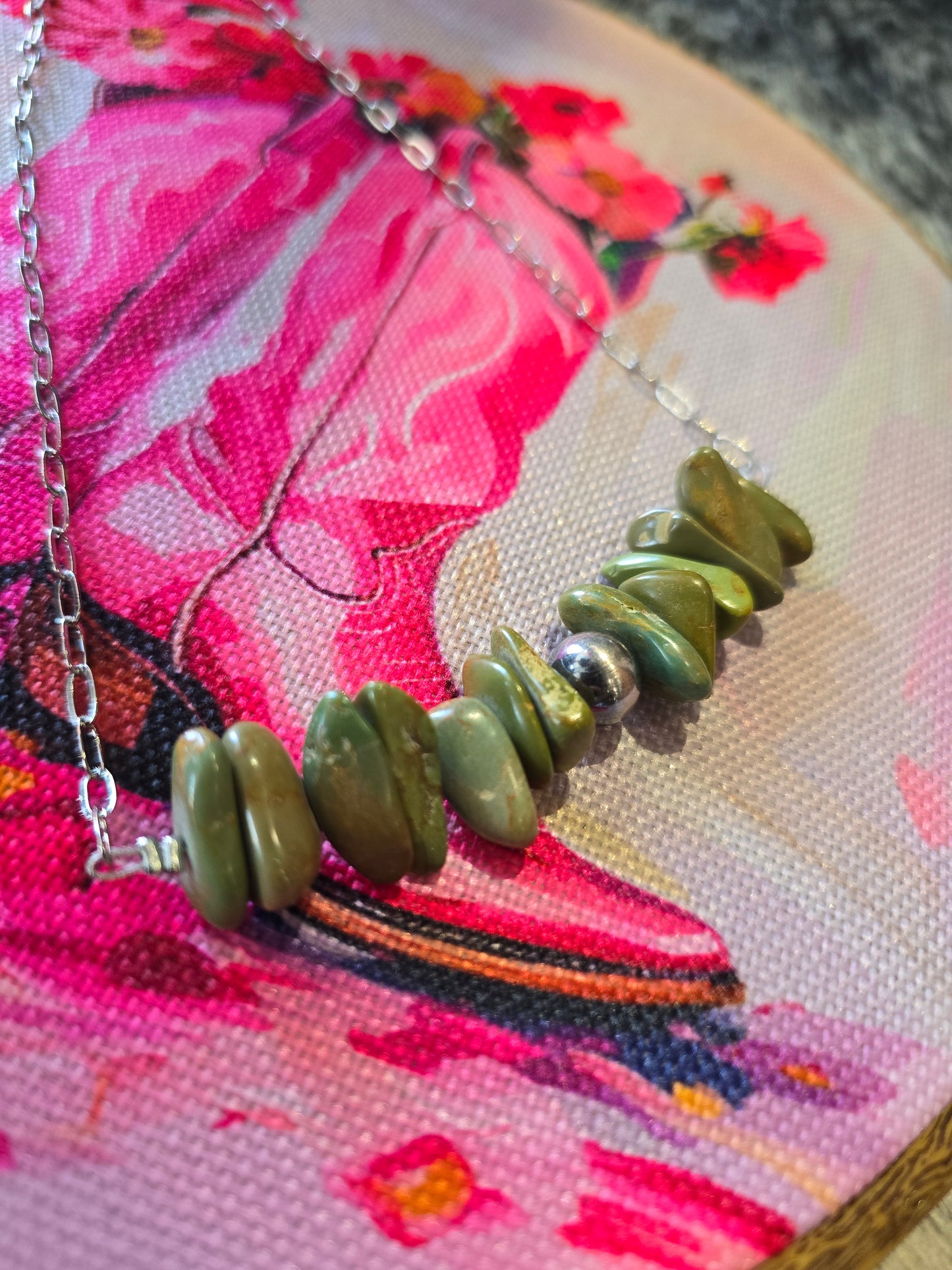 Chipped Turquoise Necklace [green]