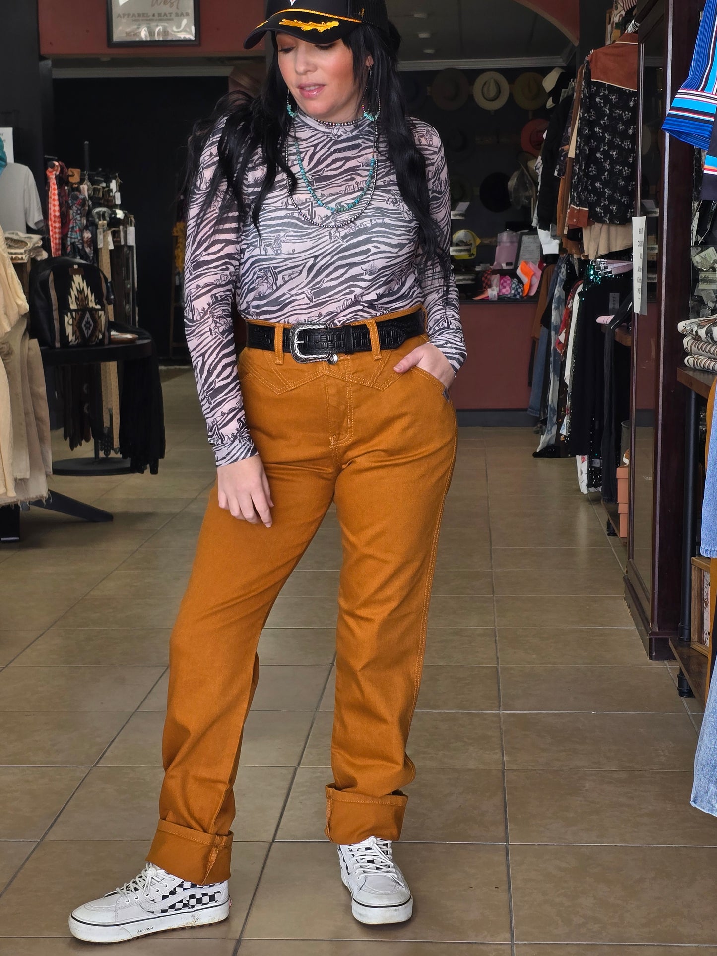Quinn Bareback Jean [rusty gold]
