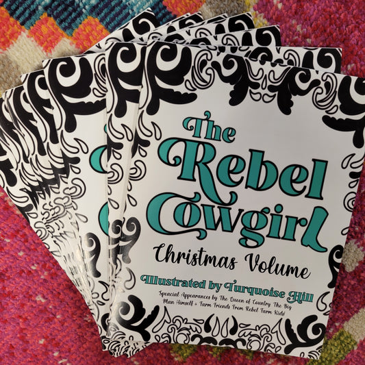 Libro para colorear de Navidad de la vaquera rebelde