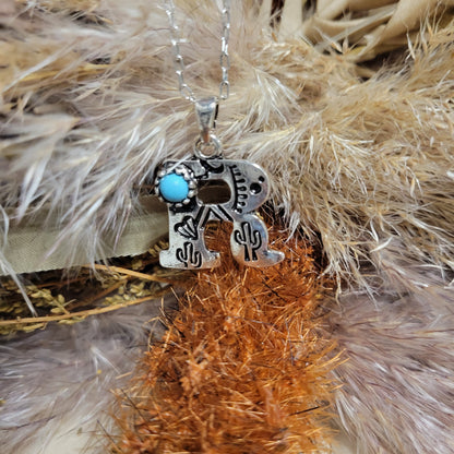 Collar Piedra Inicial Estampada