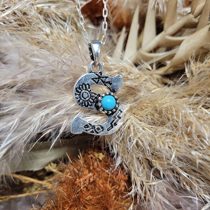 Collar Piedra Inicial Estampada