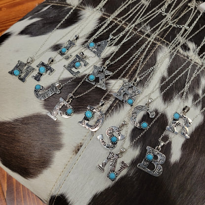 Collar Piedra Inicial Estampada